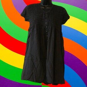 Louise Paris Roomy Comfy Romper Culotte Black Elastic in Chest Size Medium